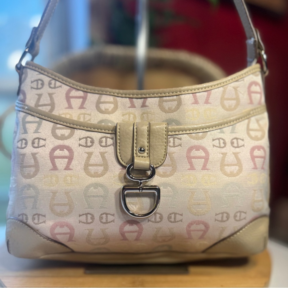 Etienne Aigner Multicolor Signature Shoulder Bag